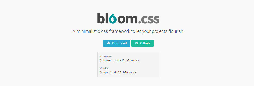 Framework CSS: Bloom CSS