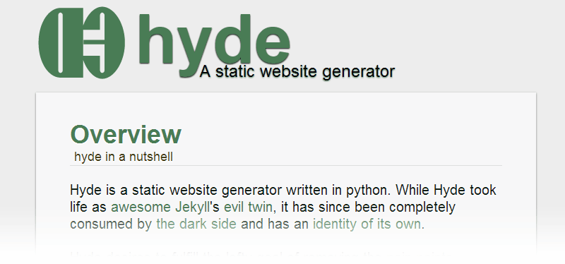 Alternativas a WordPress: Hyde
