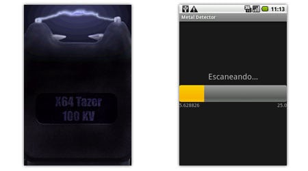 virtual tazer metal detector android apps aplicaciones