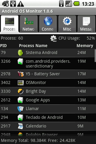 os monitor android