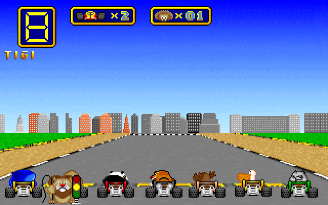 Juego Wacky wheels (Clon del Super Mario Kart de SNES)