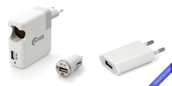 Cargadores móvil vía USB: Ideal para utilizar con cable USB