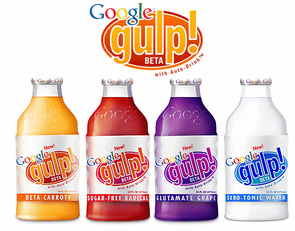 Productos ficticios de Google: Google gulp