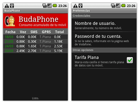 budaphone android vodafone