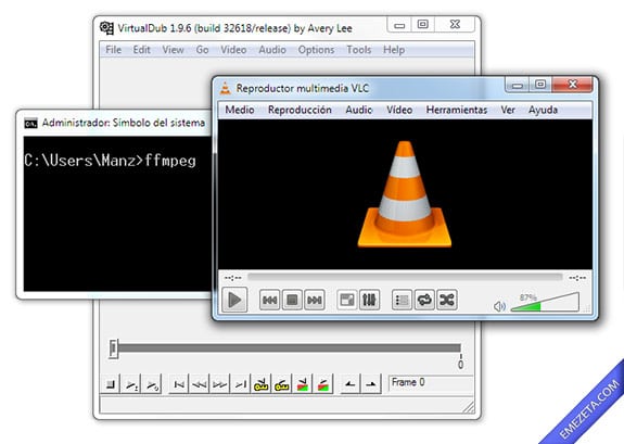 Capturar pantalla en video (screencast): Virtualdub vlc ffmpeg