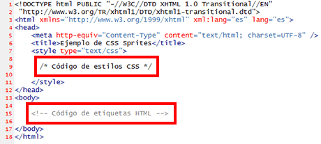 codigo css html