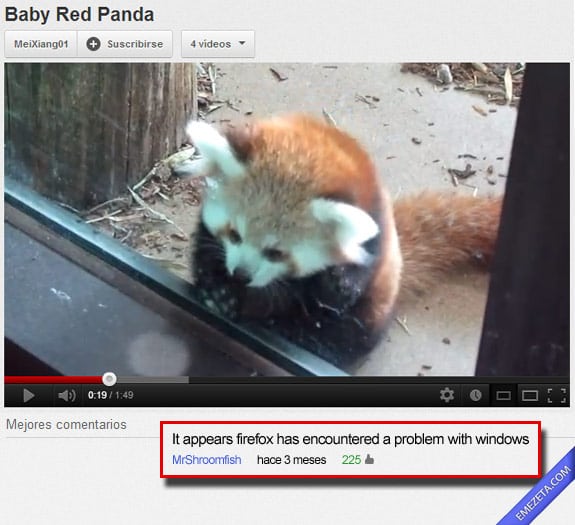 Los mejores comentarios de youtube: Firefox windows problem
