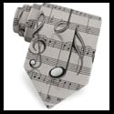 corbatas necktie tie music partitura 
