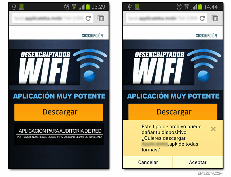 Publicidad engañosa: Desencriptador WiFi