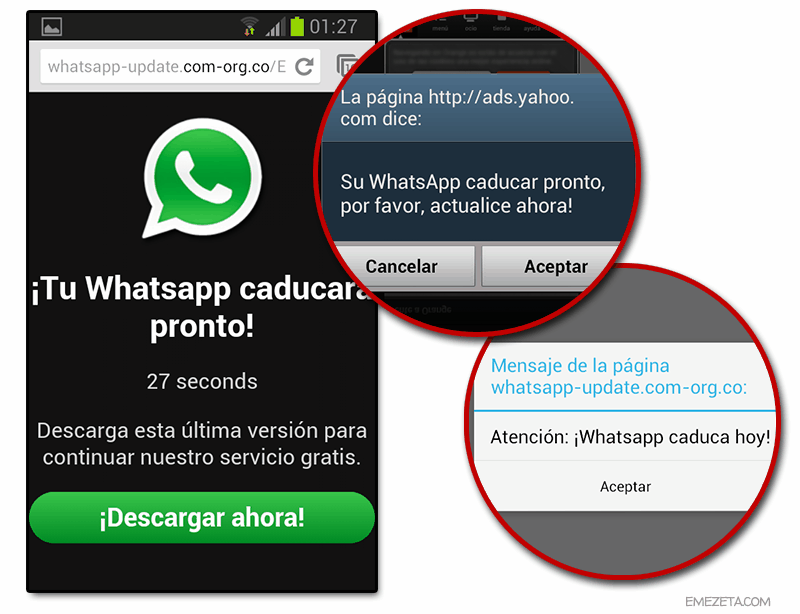 Publicidad engañosa: WhatsApp ha caducado