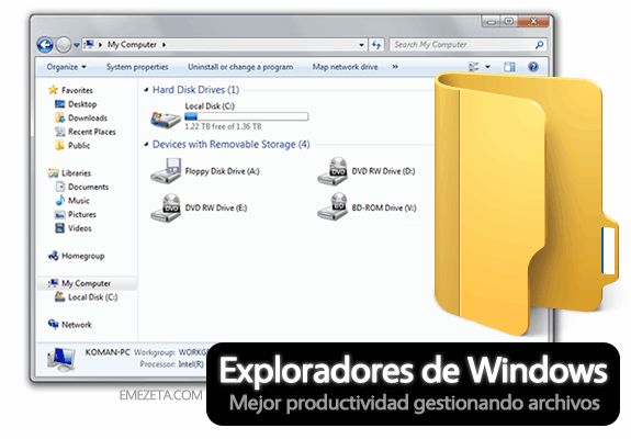 Alternativas al Explorer de Windows (Explorador de Windows)