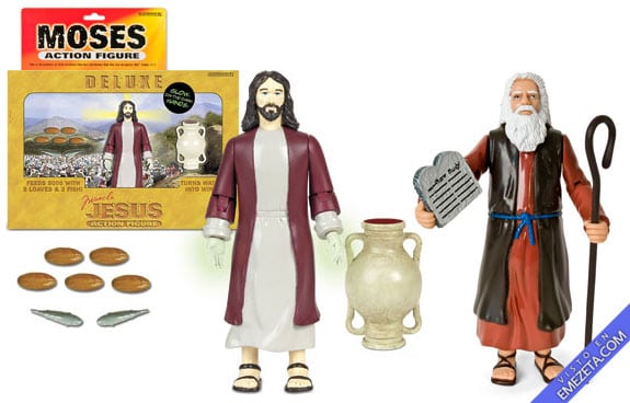 Figuras de acción: Jesús (Deluxe) y Moisés