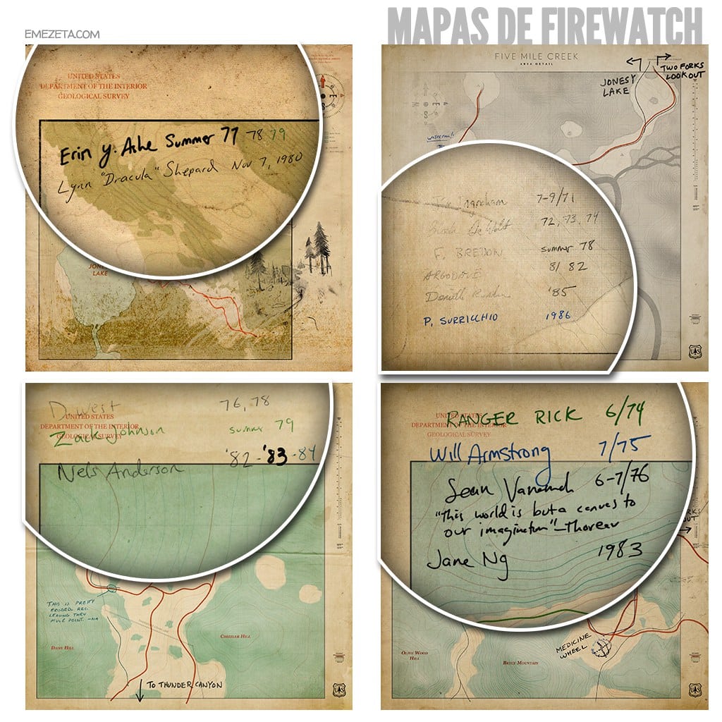 Mapa de Firewatch