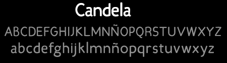 tipografía Candela