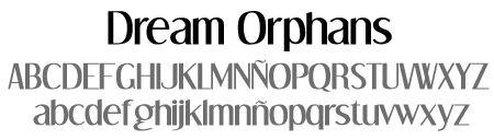tipografía Dream Orphans