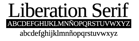 tipografía liberation serif