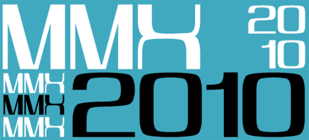 tipografía MMX2010