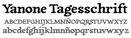 tipografía tagesschrift