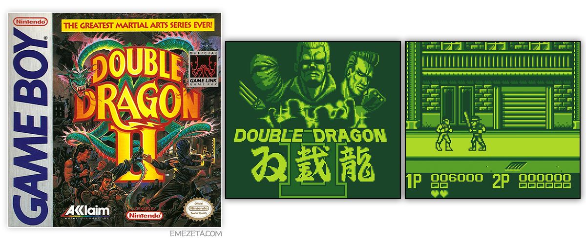 Juego Double Dragon II para GameBoy