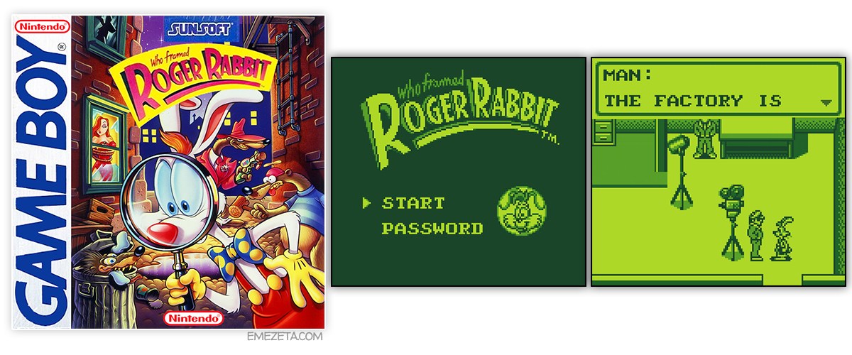 Juego Who framed Roger Rabbit para GameBoy