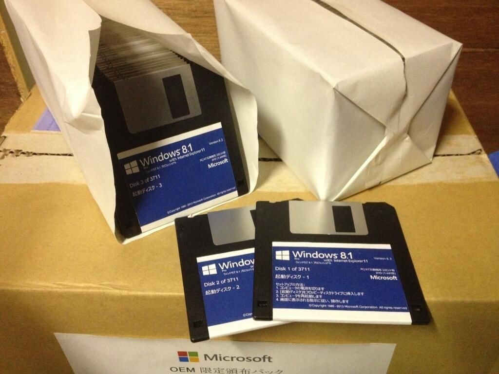 Windows 8.1 en diskettes, ¿Te animas a instalarlo?)
