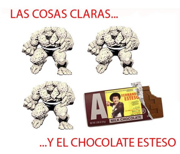 Meme: La Cosa (Las Cosas claras y el chocolate Esteso)