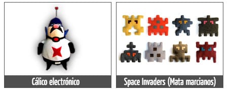 peluches calico electronico space invaders invasores