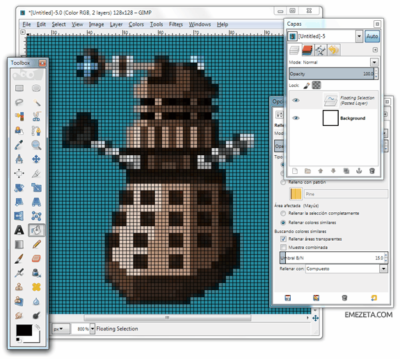 Programas para hacer pixel art: GIMP