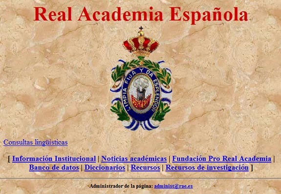 rae real academia lengua española 1999