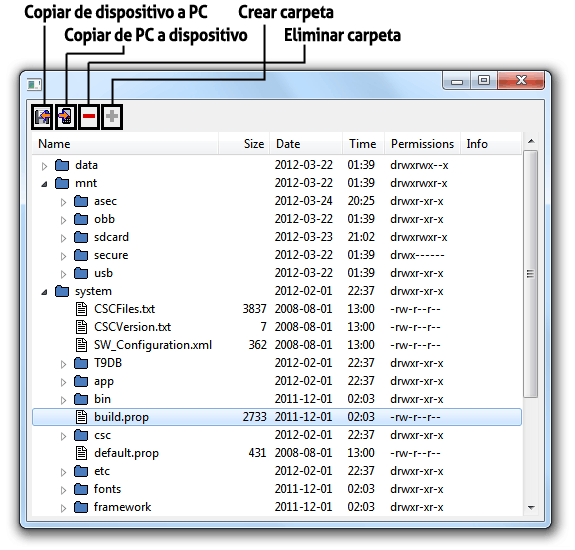 DDMS File Explorer