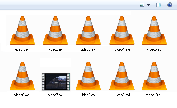 Iconos de video en Windows no muestran la miniatura o previsualización