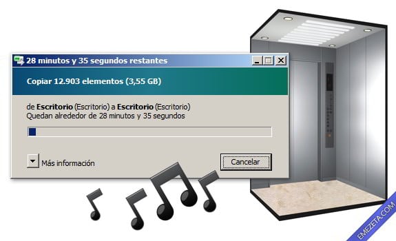 Programas inútiles para PC: Musica de ascensor para las esperas de Windows