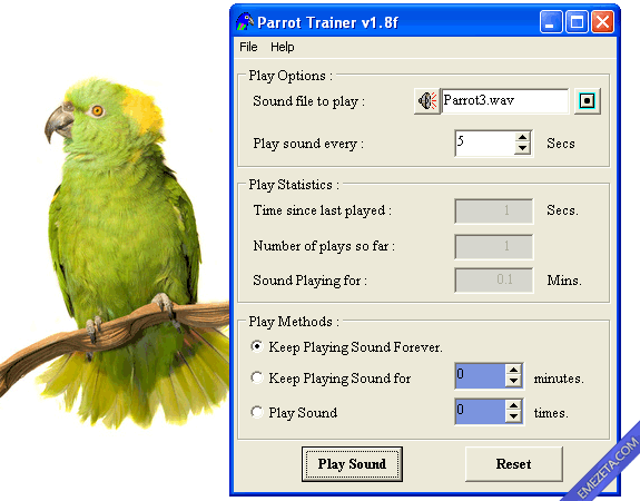 Programas inútiles para PC: Parrot Trainer, entrenador de loros