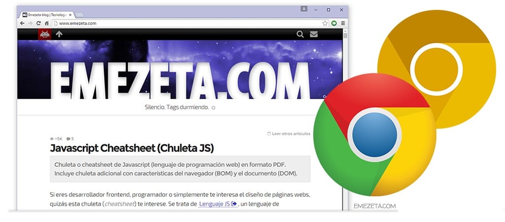 Google Chrome es el navegador más utilizado por los lectores de Emezeta Blog