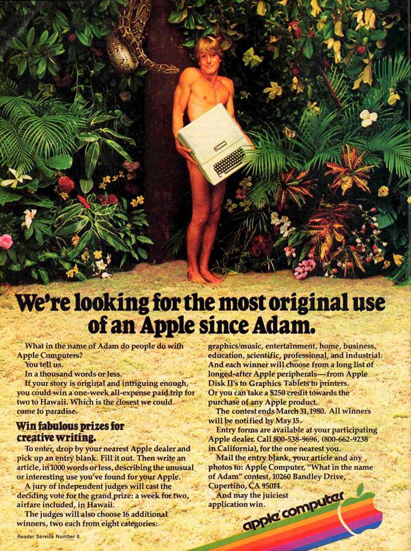 Publicidad retro: Apple Computer y Adán