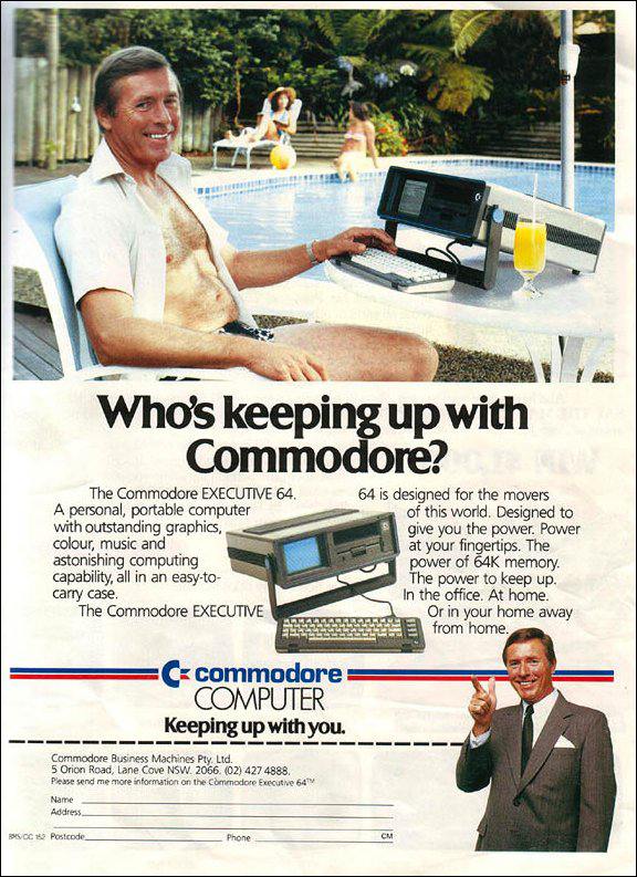 Publicidad retro: Commodore Executive 64