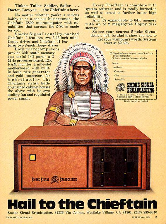 Publicidad retro: Chieftain, de Smoke Signal Broadcasting