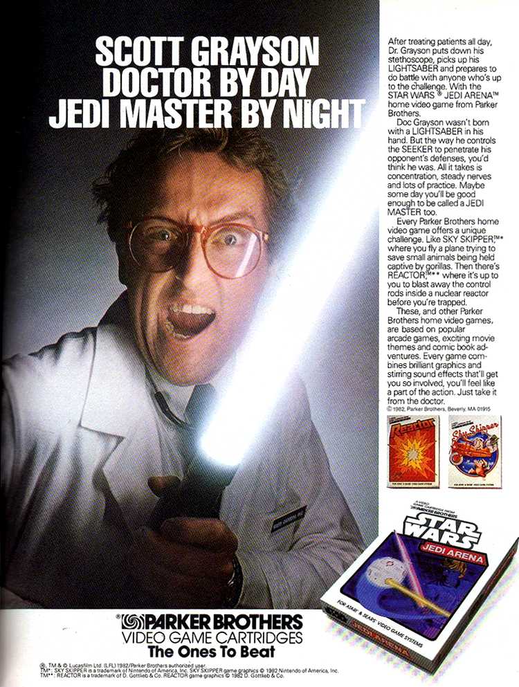 Publicidad retro: Star Wars Jedi Arena Scott Grayson