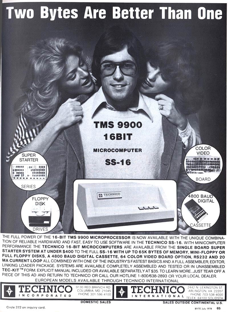 Publicidad retro: Texas Instruments TMS9900