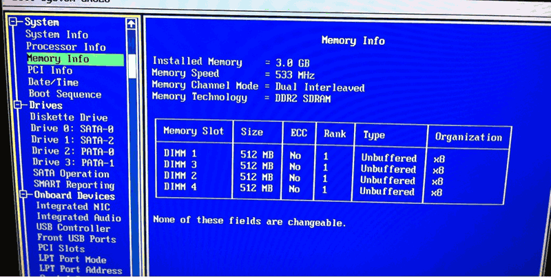 BIOS no contabiliza bien la memoria RAM