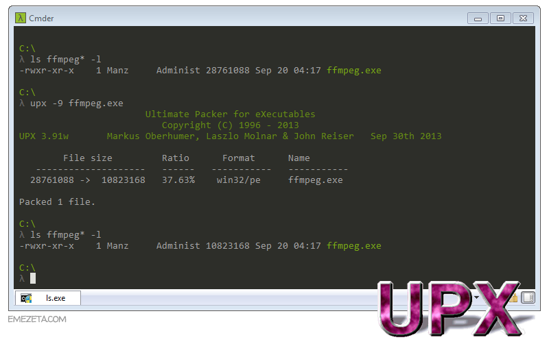 UPX: Ultimate Packer eXecutable