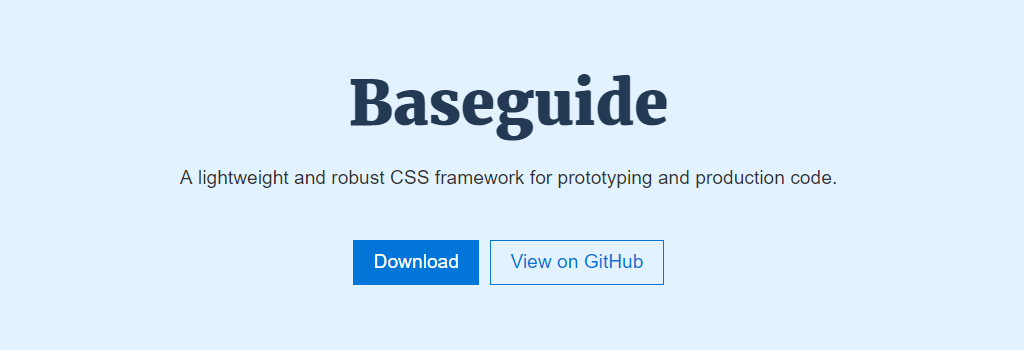 Framework CSS: Baseguide