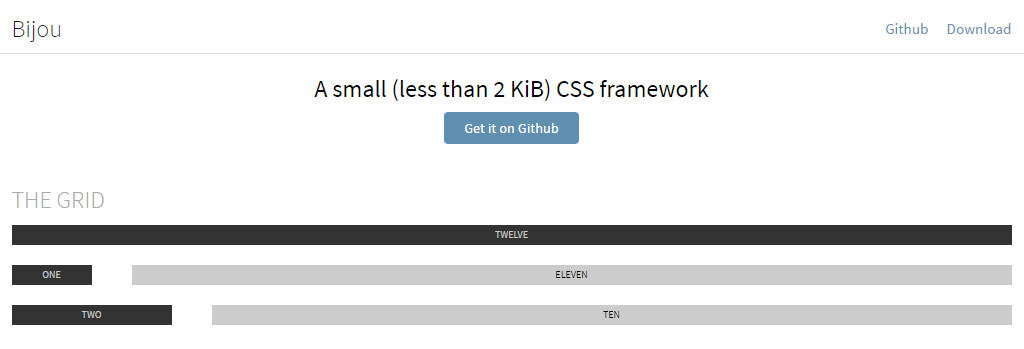 Framework CSS: Bijou