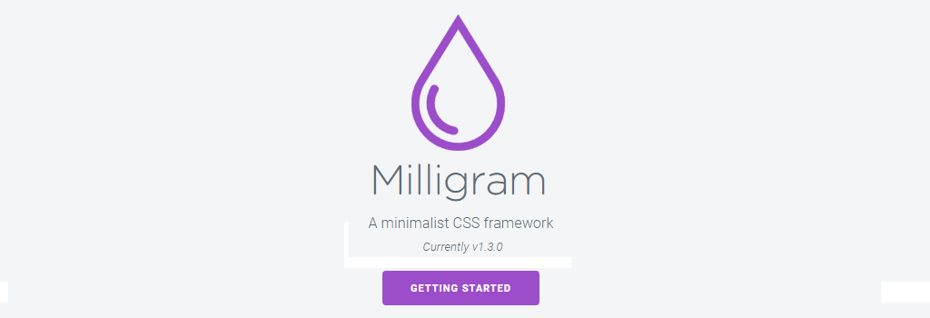 Framework CSS: Milligram