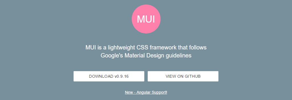 Framework CSS: MUI