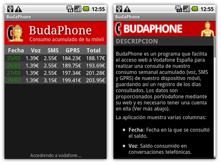 budaphone android vodafone
