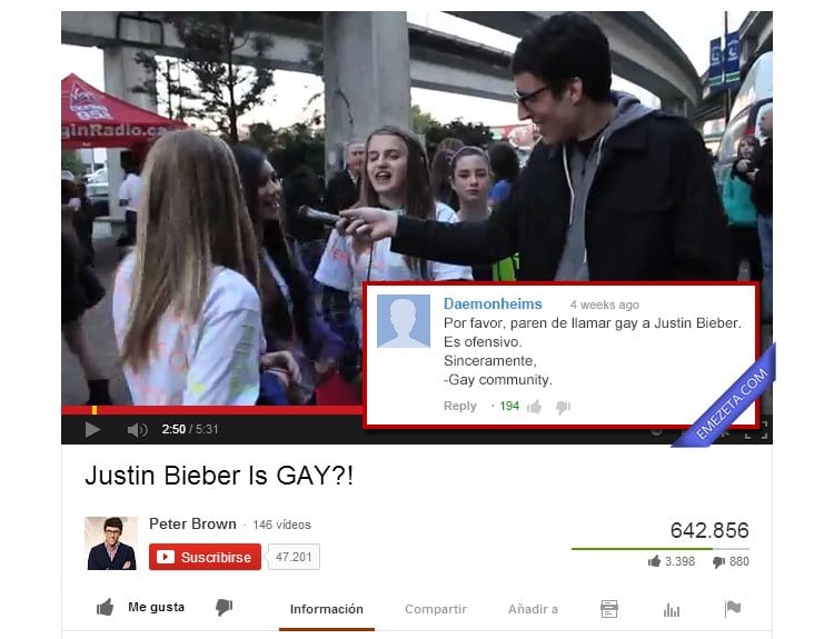 Justin Bieber es gay