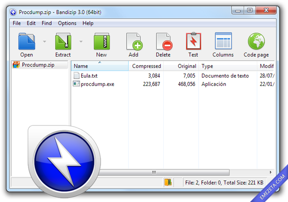 BandiZip, compresor de archivos freeware
