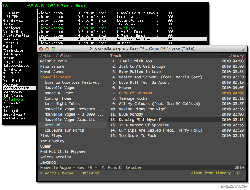 ViTunes y C*Music: Reproductores de audio para la terminal de Linux