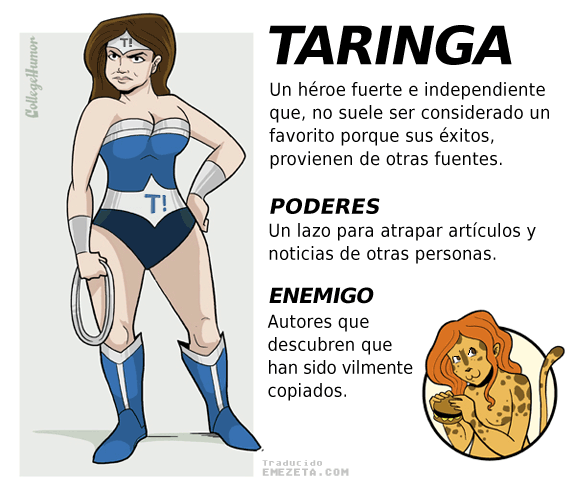 Superhéroes. Liga Justicia Internet: Taringa (Wonderwoman)